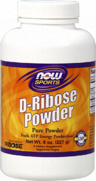Now Foods D-ribose Powder - 8 Oz.
