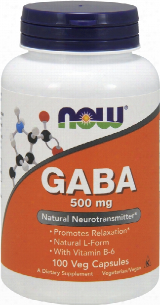 Now Foods Gaba With Vitamin B6 - 100 Capsules