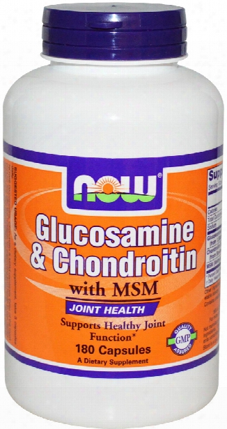 Now Foods Glucosamine & Chondroitin Plus Msm - 180 Capsules