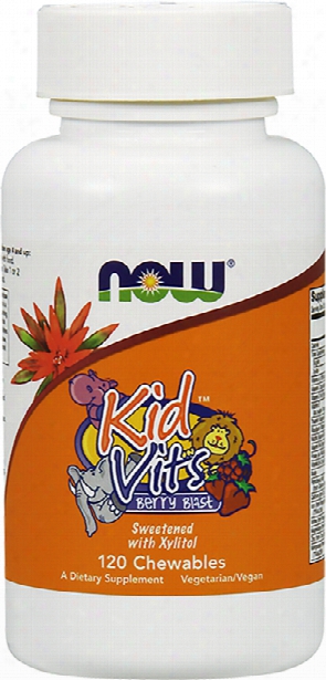 Now Foods Kid Vits - 120 Chewables Berry Blast Berry Blast