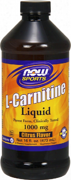 Now Foods L-carnitine Liquid - 16 Fl. Oz Citrus Flavor