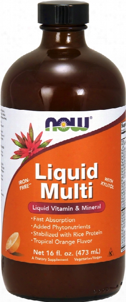 Now Foods Liquid Multi - 16 Fl. Oz. Tropical Orange