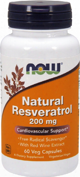 Now Foods Natural Resveratrol - 60 Vcapsules