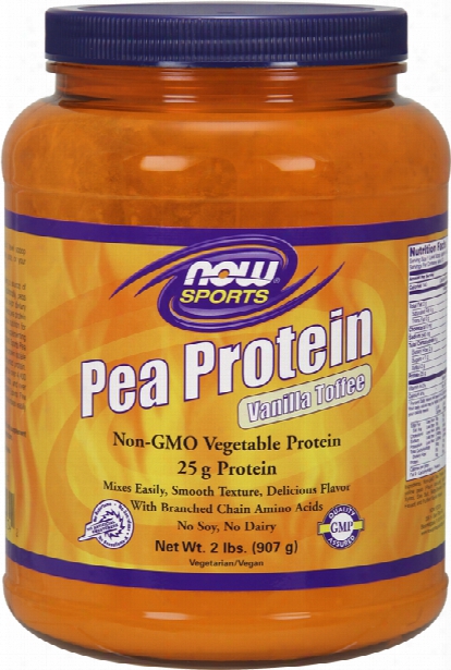 Now Foods Pea Protein - Vanilla Toffee 2lbs