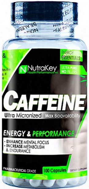 Nutrakey Caffeine - 100 Capsules