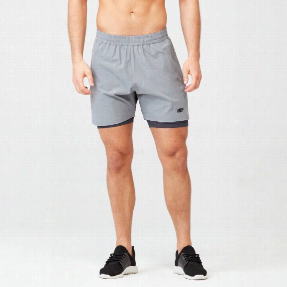 Power Shorts - Grey Marl - S