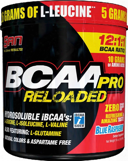 San Bcaa Pro Relaoded - 10 Servings Blue Raspberry