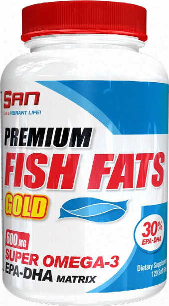 San Premium Fish Fats Gold - 120 Softgels