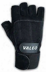 Valeo Performance Wrist Wrap Lifting Gloves - Black Small