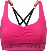 Better Bodies Women's Athl Ete Short Top - Pink Small