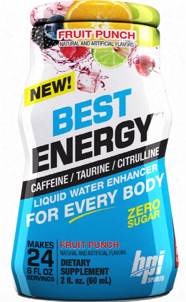 Bpi Sports Best Energy Liquid Water Enhancer - 6 Pack (24sv Per Bottle