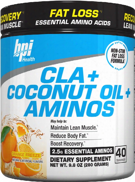 Bpi Sports Cla  + Coconut Oils + Aminos - 40 Servings Orange Freeze