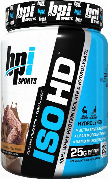 Bpi Sports Iso Hd - 1.6lbs Chocolate Brownie