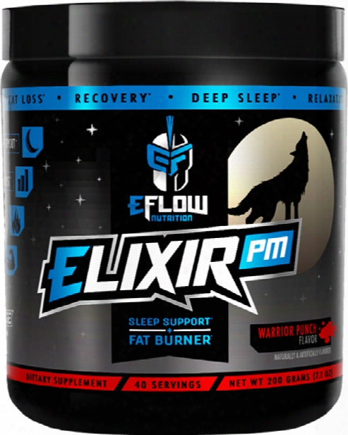 Eflow Nutrition Elixir Pm - 40 Servings Warrior Punch