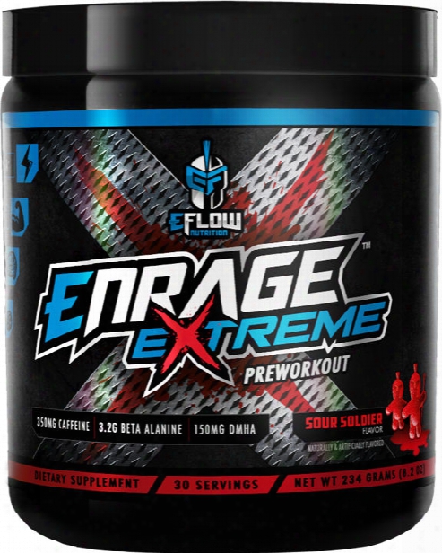 Eflow Nutrition Enrage Extreme - 30 Servings Sour Soldier