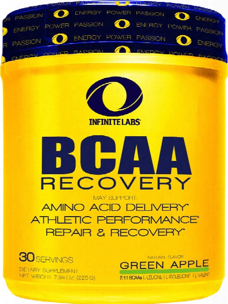 Infinite Labs Bcaa Recovery - 30 Servings Green Apple