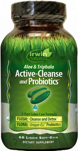 Irwin Naturals Active-cleanse And Probiotics - 60 Softgels