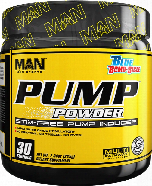 Man Sports Pump Powder - 30 Servings Blue Bomb-sicle