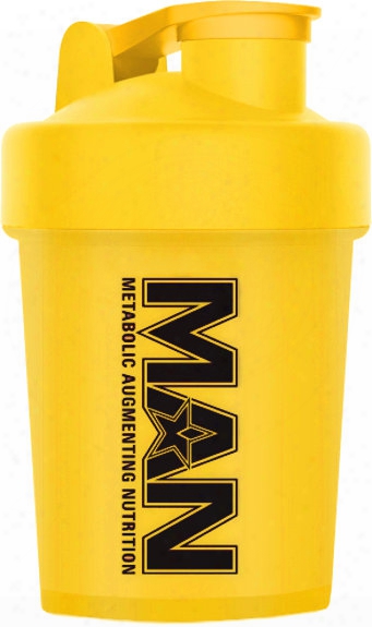 Man Sports Shorty Shaker - 16oz Yellow