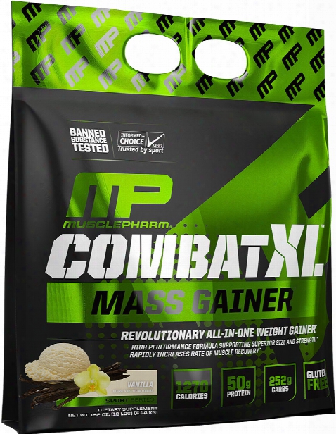 Musclepharm Combat Xl Mass Gainer - 12lbs Vanilla