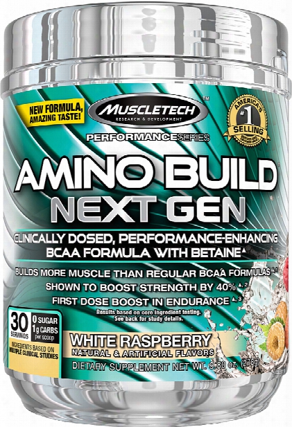 Muscletech Amino Build Next Gen - 30 Servings White Raspberry