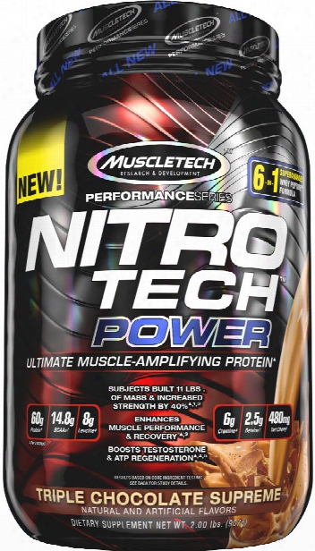 Muscletech Nitro-tech Power - 2lbs Triple Chocolate Supreme