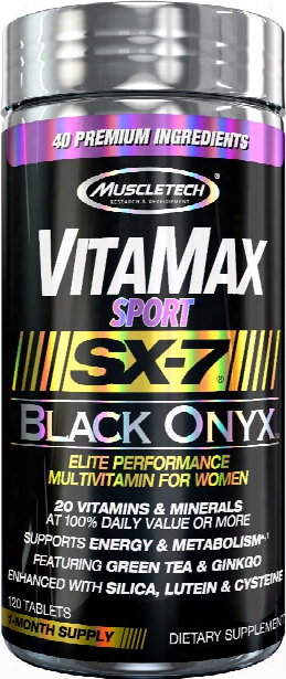 Muscletech Vitamax Sport Sx-7 Black Onyx For Women - 120 Tablets