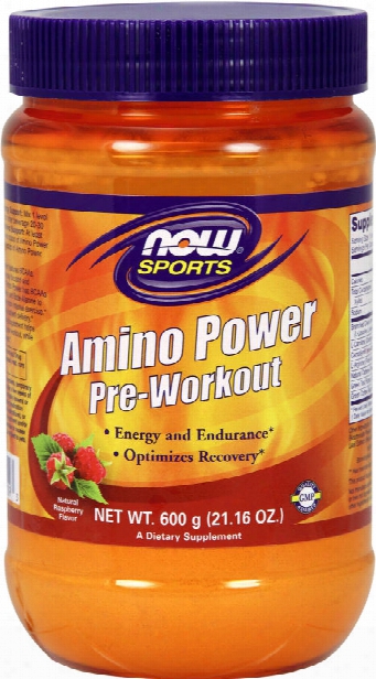 Now Foods Amino Power Pre-workout - 35 Servings Fruit Punch