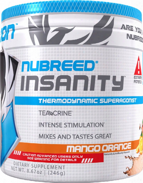 Nubreed Nutrition Insanity Powder - 40 Servings Mango Orange