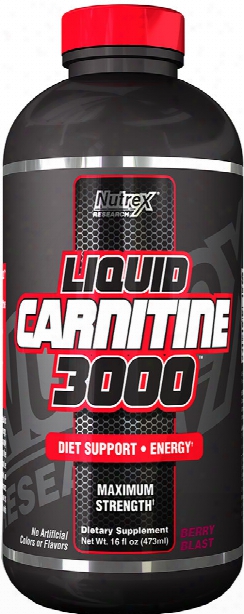 Nutrex Liquid Carnitine 3000 - 16 Fl. Oz Berry Blast