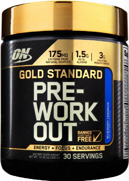 Optimum Nutrition Gold Standard Pre-workout - 30 Servings Blueberry Le