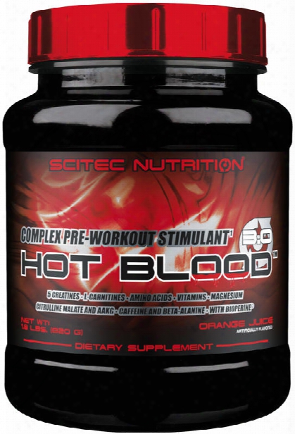 Scitec Nutrition Hot Blood - 41 Servings Orange Juice