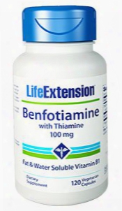 Benfotiamine With Thiamine, 100 Mg, 120 Vegetarian Capsules