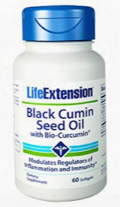 Black Cumin Seed Oil With Bio-curcumin, 60 Softgels