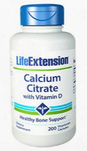 Calcium Citrate With Vitamin D, 200 Vegetarian Capsules