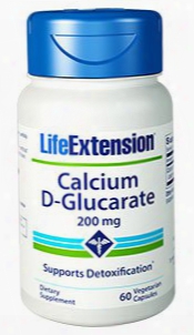 Calcium D-glucarate, 200 Mg, 60 Vegetarian Capsules