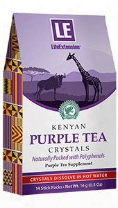 Kenyan Purple Tea Crystals, 14 Stic Packs, 14 G (0.5 Oz)