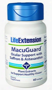 Macuguard Ocular Support With Saffron & Astaxan Thin, 60 Softgels