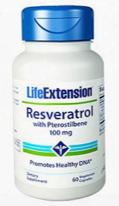 Resveratrol With Pterostilbene, 100 Mg, 60 Vegetarian Capsules