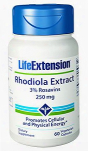 Rhodiola Extract (3% Rosavins), 250 Mg, 60 Vegetarian Capsules