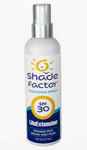 Shade Factor™ Sunscreen Spray Spf 30, 6 Fl Oz (177 Ml)