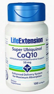 Super Ubiquinol Coq10 With Enhanced Mitochondrial Support™, 50 Mg, 100 Softgels