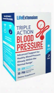 Triple Action Blood Pressure, 30 Am Vegetarian Tablets, 30 Pm Vegetarian Tablets