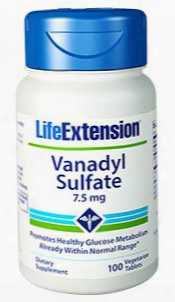 Vanadyl Sulfate, 7.5 Mg, 100 Vegetarian Tablets