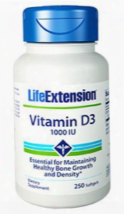 Vitamin D3, 1,000 Iu, 250 Softgels