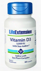 Vitamin D3 With Sea-iodine™, 5,000 Iu, 60 Capsules