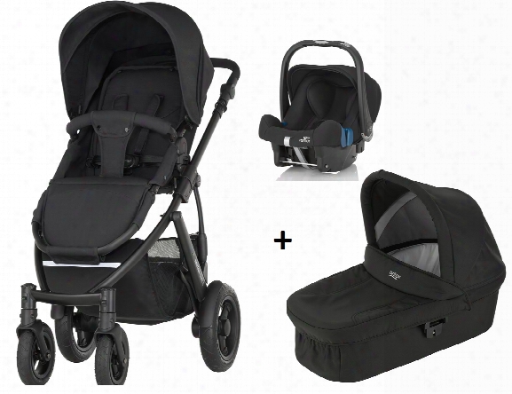 Britax Rmer Smile 2 Incl. Hard Carrycot + Infant Car Seat Baby-safe Plus Shr Ii