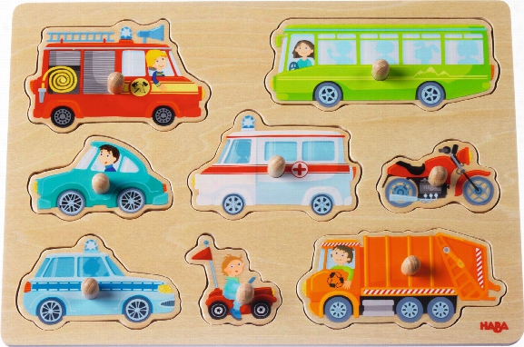 Haba Clutching Puzzle the World Of Vehicles␝