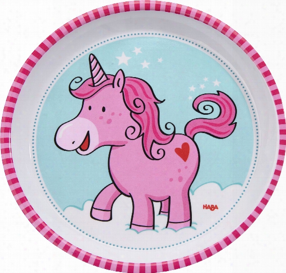 Haba Plate Unicorn Glitterluck