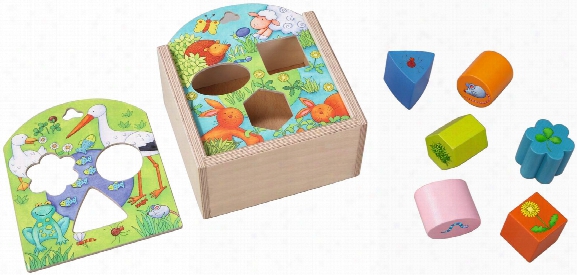 Haba Shape Sorting Box animals␝